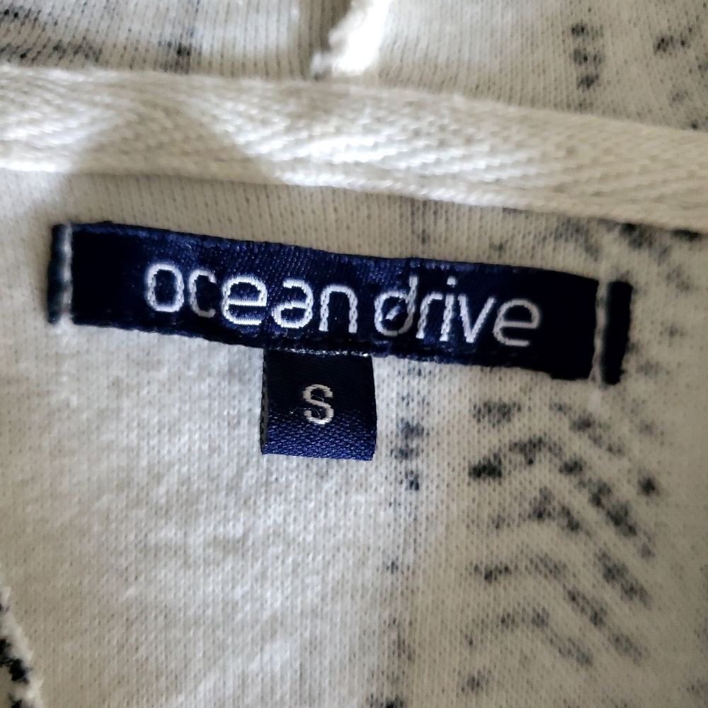 Ocean Drive Stripe Printed Baja Hoodie Beachy Boho Streetwear - Picture 5 of 8